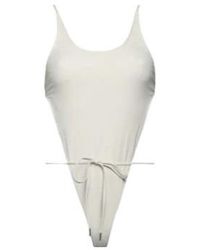 Saint Laurent - Solid-Color One-Piece Swimsuit - Lyst