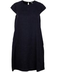 Aspesi - Round-Neck Mini Dress - Lyst