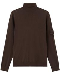 Stone Island - Logo Patch Roll-Neck Jumper - Lyst