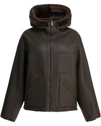 Blancha - Hooded Faux Fur Jacket - Lyst
