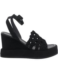 Paloma Barceló - Paloma Barceló Wedge Buckle Sandals - Lyst