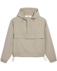 Ami Paris - Ami Drawstring Hooded Windbreaker Jacket - Lyst
