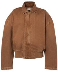 SLVRLAKE Denim - Harlem Cotton Canvas Bomber Jacket - Lyst