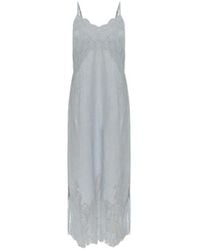 AllSaints - Samia Lace Trim Midi Dress - Lyst