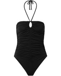 Marysia Swim - Ruched Halterneck Swimsuit - Lyst