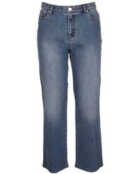 A.P.C. - Cropped Sailor Jeans - Lyst