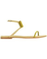 Stella McCartney - Embellished Open-Toe Sandals - Lyst