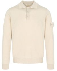 Stone Island - Ghostpieces Knit Polo Shirt - Lyst