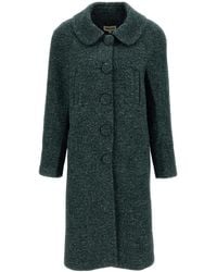ShuShu/Tong - Bouclé Single-Breasted Coat - Lyst