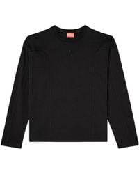 DIESEL - T-Boxt-Ls-Int Panelled Long-Sleeves T-Shirt - Lyst
