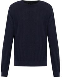 Giorgio Armani - Crewneck Long-Sleeved Jumper - Lyst