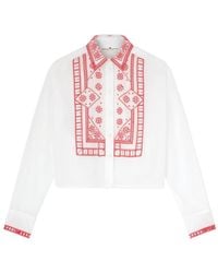 Ermanno Scervino - Manjaro Embroidered Muslin Shirt - Lyst