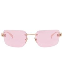Gucci - Eyewear Rectangular Frame Sunglasses - Lyst