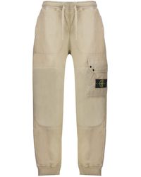 Stone Island - Compass Patch Drawstring Track Pants - Lyst
