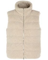 Herno - Textured Padded Down Gilet - Lyst