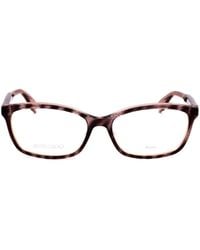 Jimmy Choo - Eyewear Rectangular Frame Glasses - Lyst