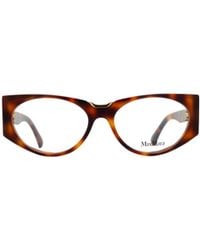 Max Mara - Oval Frame Glasses - Lyst