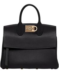 Ferragamo - Logo Handbag - Lyst