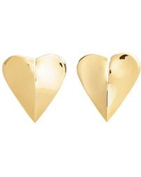 Alaïa - Alaïa Le Coeur Heart-Shaped Polished Earrings - Lyst