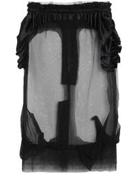 Maison Margiela - Midi Skirt Polyamide, Cotton, Silk - Lyst