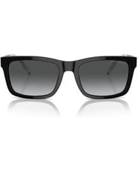 Emporio Armani - Rectangular Frame Sunglasses - Lyst