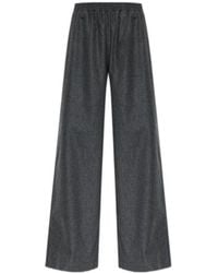 Fabiana Filippi - Elasticated Waistband Wide Leg Pants - Lyst