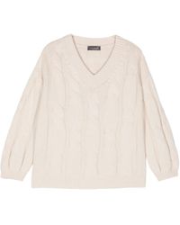 Lorena Antoniazzi - Cable-Knit Sweater - Lyst