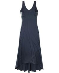 Off-White c/o Virgil Abloh - Backless Stripe Detailed Midi Dress - Lyst