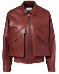 Magda Butrym - Leather Bomber Jacket - Lyst