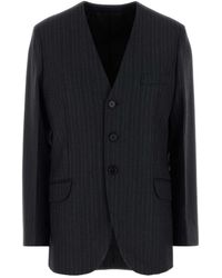 Jil Sander - Pinstripe Single-Breasted Blazer - Lyst