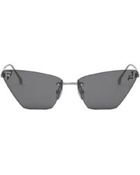 Fendi - Eyewear Cat-Eye Frame Sunglasses - Lyst