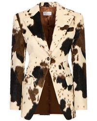 GIUSEPPE DI MORABITO - Cow-Print Single-Breasted Blazer - Lyst