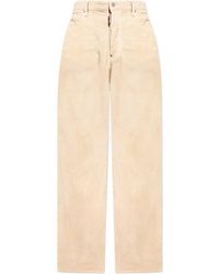DSquared² - Corduroy Wide-Leg Trousers - Lyst