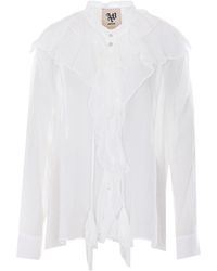 Aniye By - Ruffled Long-Sleeve Shirt - Lyst