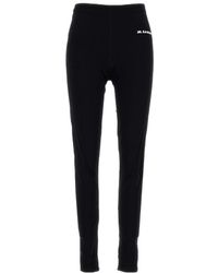Jil Sander - Logo Printed High-Waist Leggings - Lyst