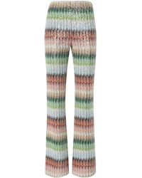 Missoni - Gradient Zig-Zag Knitted Flared Trousers - Lyst