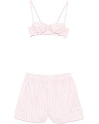 Philosophy Di Lorenzo Serafini - Striped Bra Short Set - Lyst