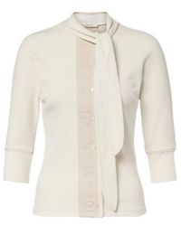 Lemaire - Ribbed-Knit Cotton And Linen Top - Lyst