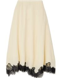 Ulla Johnson - Rosine Lace-Trimmed Midi Skirt - Lyst