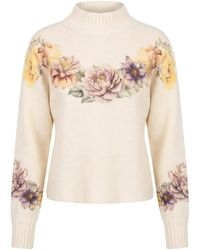 Twinset - Wool-Blend Jumper With Print - Lyst