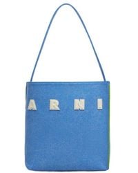 Marni - Logo-Patch Top Handle Tote Bag - Lyst