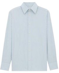 Saint Laurent - Cassandre Striped Button-Up Shirt - Lyst