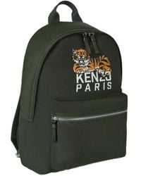 KENZO - Logo Embroidered Zipped Backpack - Lyst