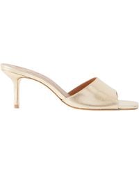 STAUD - Bea Metallic-Leather Mules - Lyst