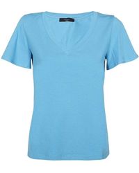 Weekend by Maxmara - V-Neck Short-Sleeve T-Shirt - Lyst