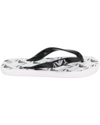 Armani Jeans - Logo Detail Sandals - Lyst