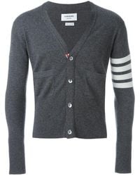 Thom Browne - Bar Stripe Cardigan - Lyst