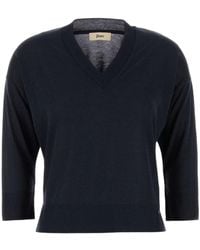 Herno - V-Neck Knitted Jumper - Lyst