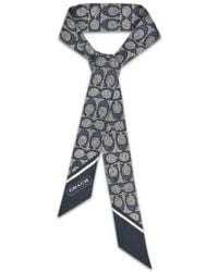 COACH - Pattern Silk Scarf - Lyst