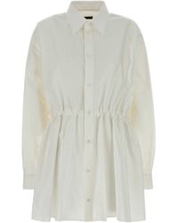 Balenciaga - Poplin Shirt Dress - Lyst